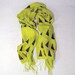 Chartreuse Triangles Silk Scarf
