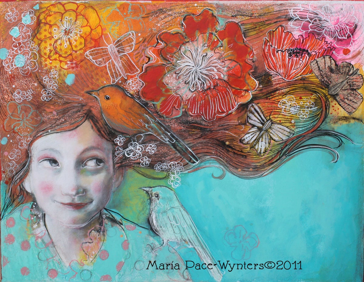 Postcard -Hopes And Dreams by Maria Pace-Wynters