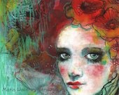 Postcard -Spanish Poppy by Maria Pace-Wynters