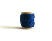 Spool of Blue Waxed Nylon Cord  10 meters - 32.81 ft