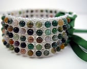 Jumbled Gemstone Cuff