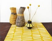 Table runner - Woodpile, in Smudge / Pollen / Spruce