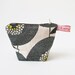Cute Pouch - Flower Fields in Penny Black