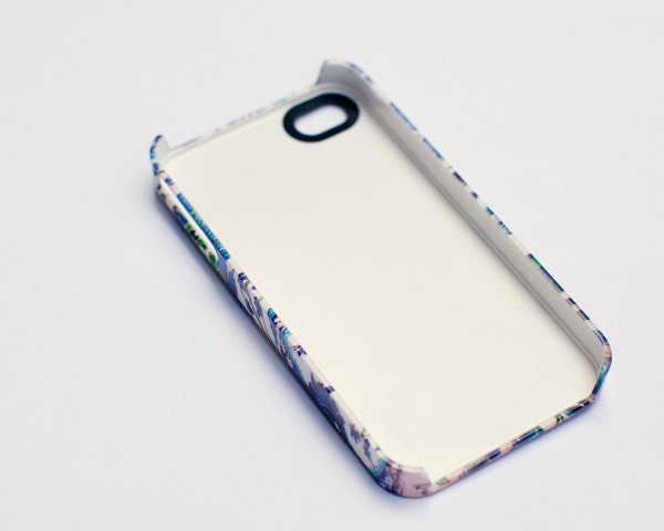 iPhone Case for iPhone 4 and 4S - Wallpaperie - Versailles, Wallpaper, Queen's Bedroom, Marie Antoinette, Feminine, Floral, Pastel