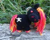 Firey Apocalypse Pony - Amigurumi plush