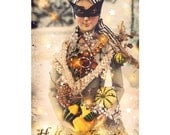 Halloween Greetings Masquerade Cards - 5 Postcard Set