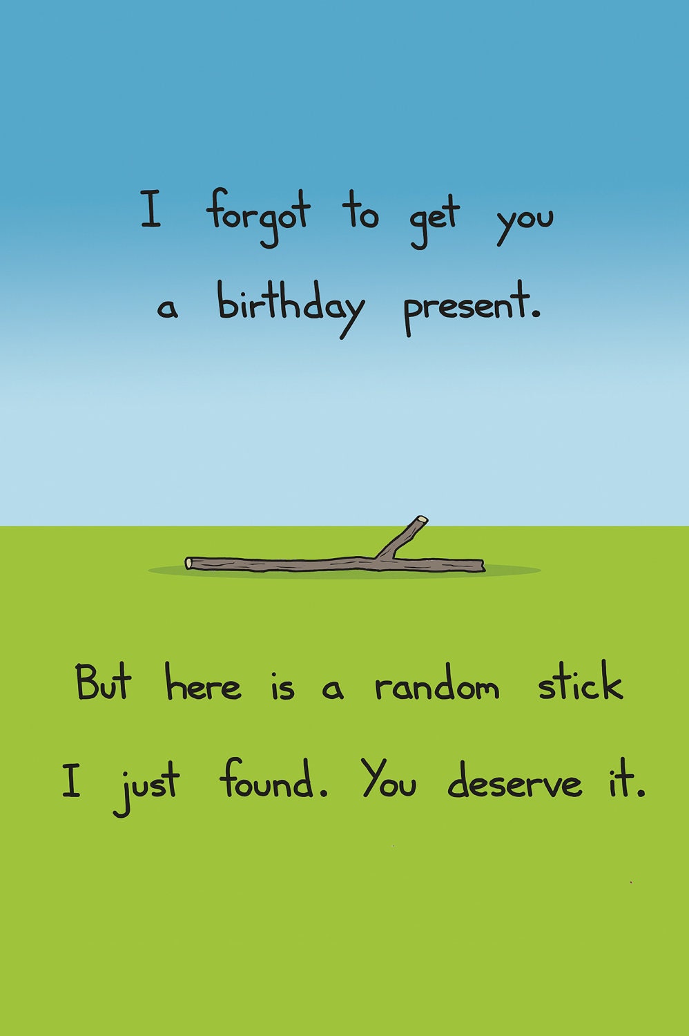 Happy Birthday Stick Card