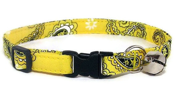 Cat Collar - Yellow Bandana