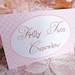 Ballerina Peg Doll Party - Personalised Food Signs x 5
