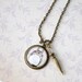 Totoro - umbrella - pendant necklace