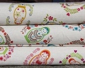 matryoshka fabric 1/2 yard