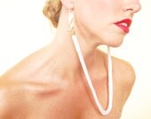 Continuous Earrings with Grey Fox Jaw bone