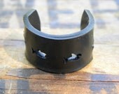 Shark Week Black Shrink Plastic Cutout Ring