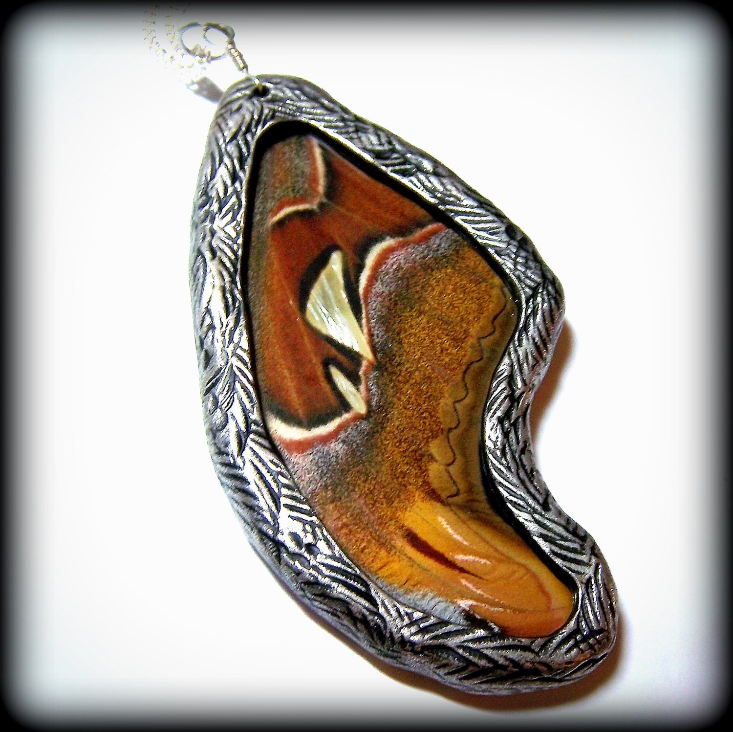 Real Butterfly Wing Necklace Butterfly Jewelry Attacus Atlas ATLAS MOTH Necklace HUGE