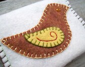 Little Rust Bird Coin Purse - MADE TO ORDER