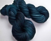 Handpainted Ultra Merino Superwash Sock/Fingering -- Midnight