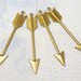Brass Arrow Pendants (2X) (M838)