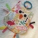 OWL CRINKLE CRACKLE Sensory Lovey Owl Toy in Forest Life