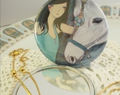 SALE He Had Me At Hello horse Pocket Mirror