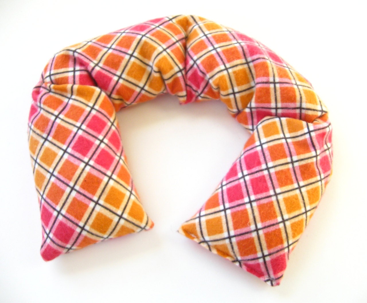 LONG Flax Neck or Shoulder Wrap - Hot / Cold Therapy Pack (Use in Microwave or Freezer) - Sunset Square