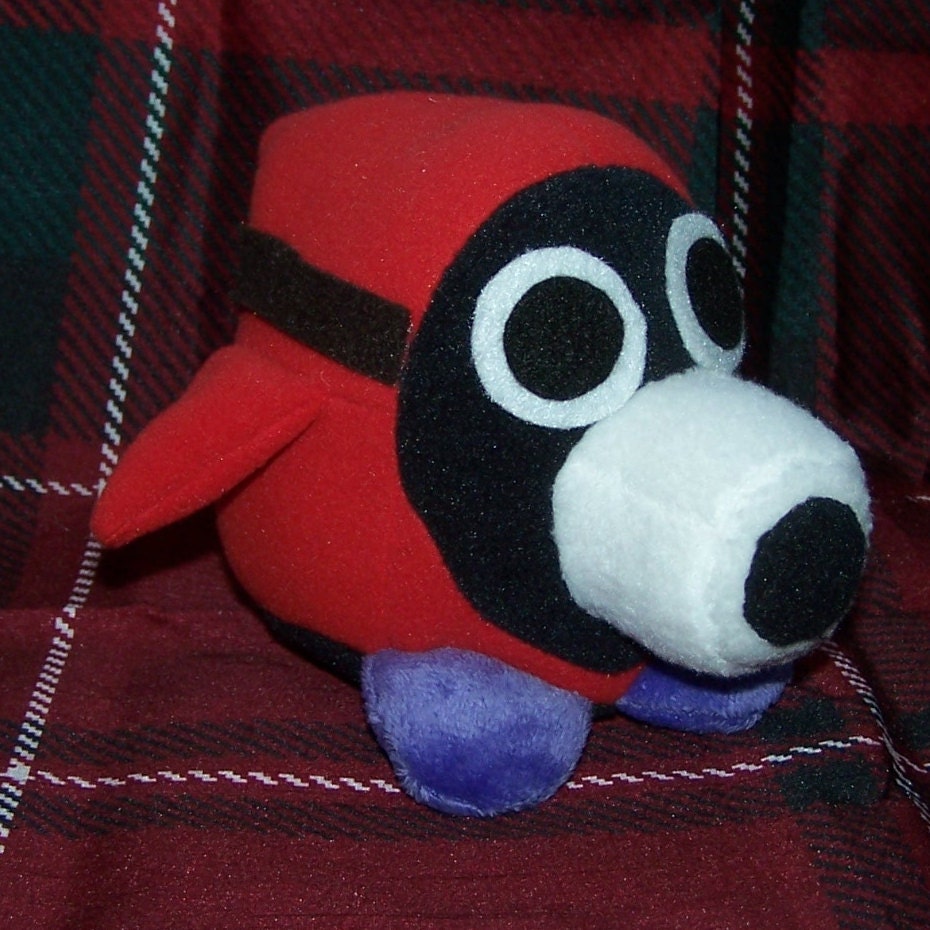 Snifit Plush - Super Mario - ONLY 1 AVAILABLE - OOAK