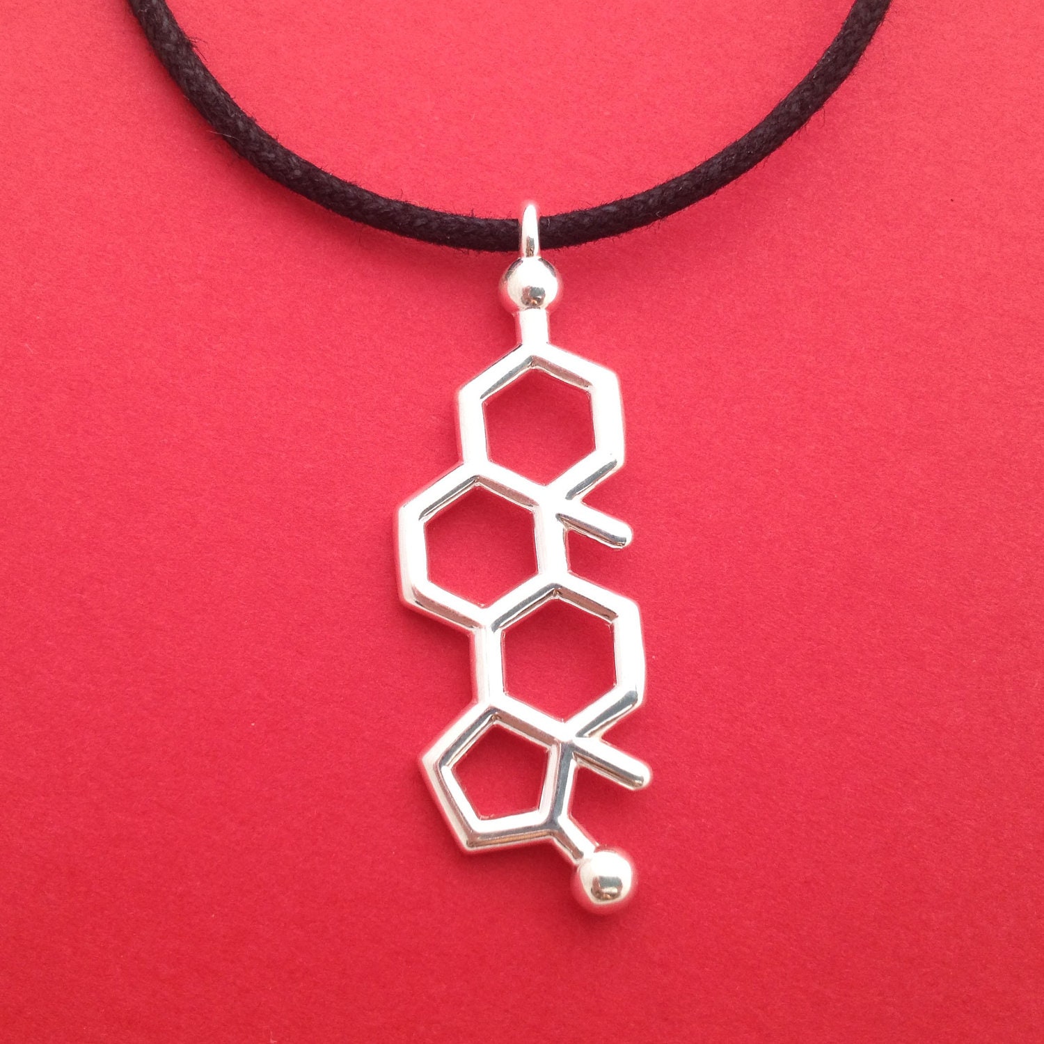 testosterone necklace - molecule of drive and desire