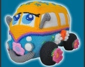 Amigurumi Pattern Crochet - FlowerPower Bus