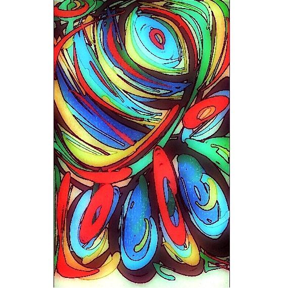 Abstract Printable 8.5x11 Modern Art Print: Wave