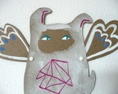 Monster Flying Rabbit Decoration V1  / Hinged Beasts Series