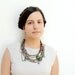 Chained Statement Necklace - Grass Green Meadows