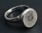 Sun ring - silver