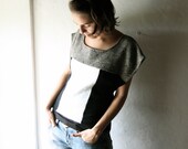 Womens Poncho Top - outerwear winter fashion patchwork with leather ties