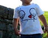 Zombie Love Lovers Red heart  T-shirt kids