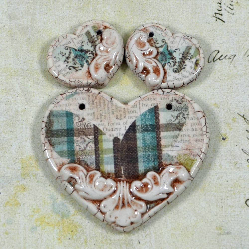 Vintage Chic Heart Set - 1012-75