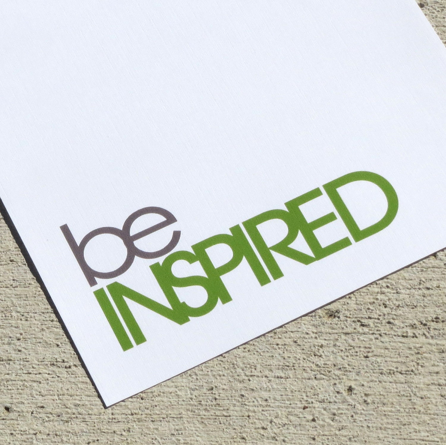 Be Inspired Notepad Inspirational Notepad - Large