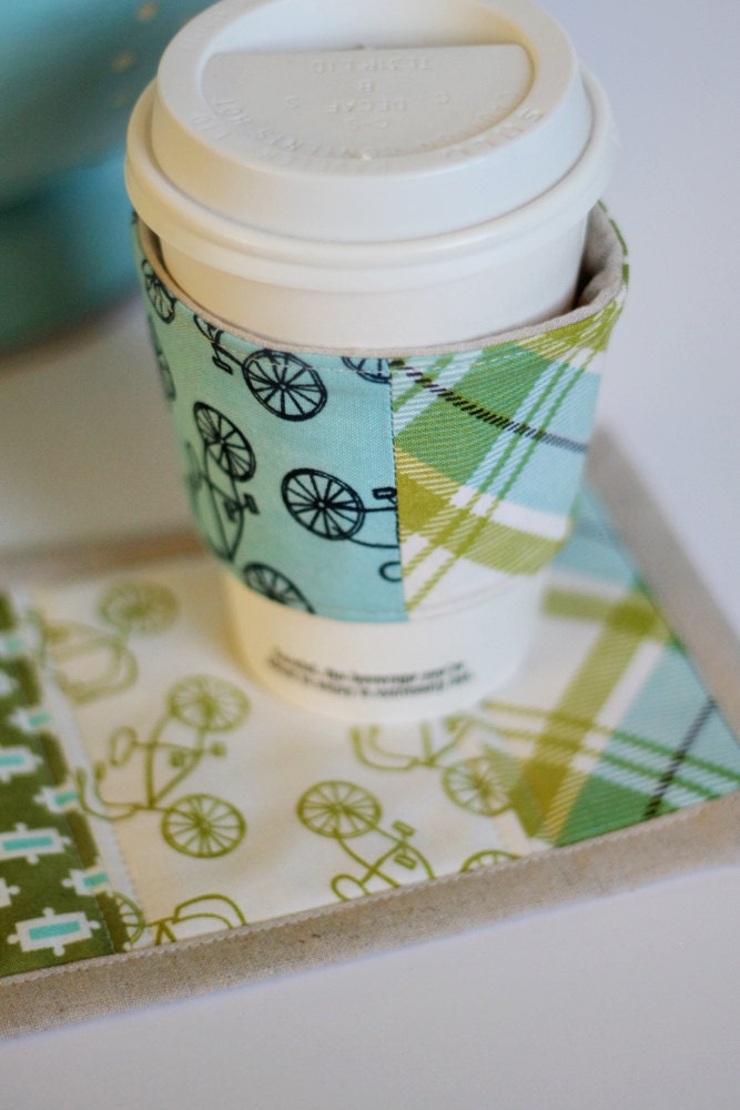 Happy Little Mug Rug & Coffee Coat Set