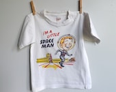 Vintage tshirt, I'm a Little Space Man, astronaut, late 50s/early 60s