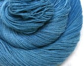 Hand Dyed Angora Silk Laceweight Yarn 435yds 50g North Atlantic