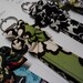 Flowered Fob Keychain