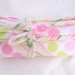Pink Polka Dots Wipe & Wash - Reusable Fleece Fabric Wipes Feeding Baby Toddler Eco Friendly Go Green Rainbow Colors