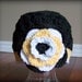 Beanie Hat Crochet Pittsburgh Penguins NHL Hockey Sports Theme Black Gold White