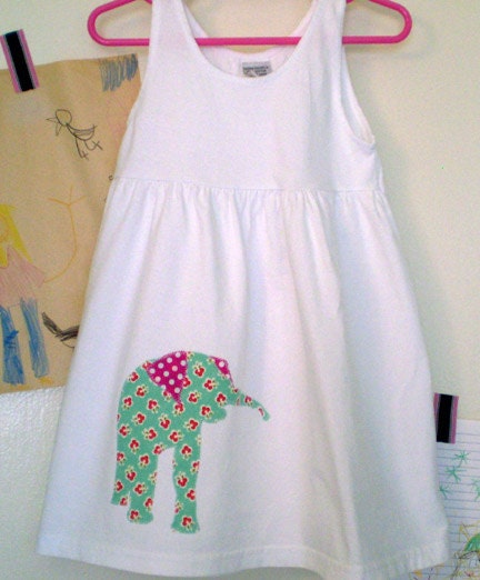 girl's elephant dress size 4