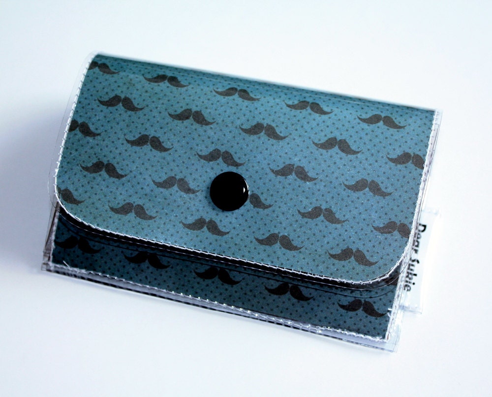 NEW Accordion Wallet - Mr. Moustache