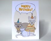 Happy Birthday - Yellow - Australian Animal Birthday Card