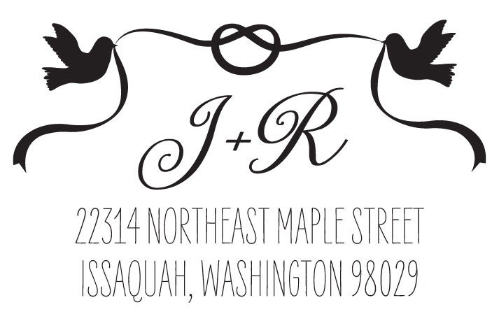 Tying the Knot Personalized Return Address DIGITAL FILE