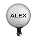Retractable ID Badge Holder  - Personalized Golf Ball
