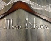 Personalized Wire Hangers Bridal Accessories Wedding Dress Hangers Personalized Bridal Hangers Bride Coat Hanger Bridal Photo