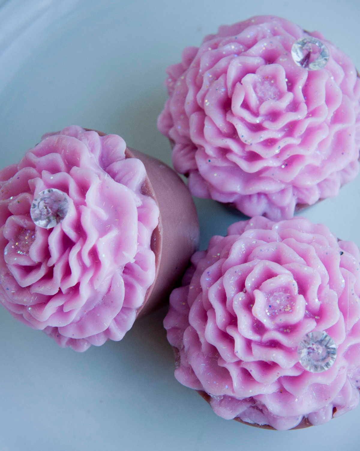 Mon Sweet Petite (Vintage Pink Flower) Soap Tart (Quantity Discounts Available)