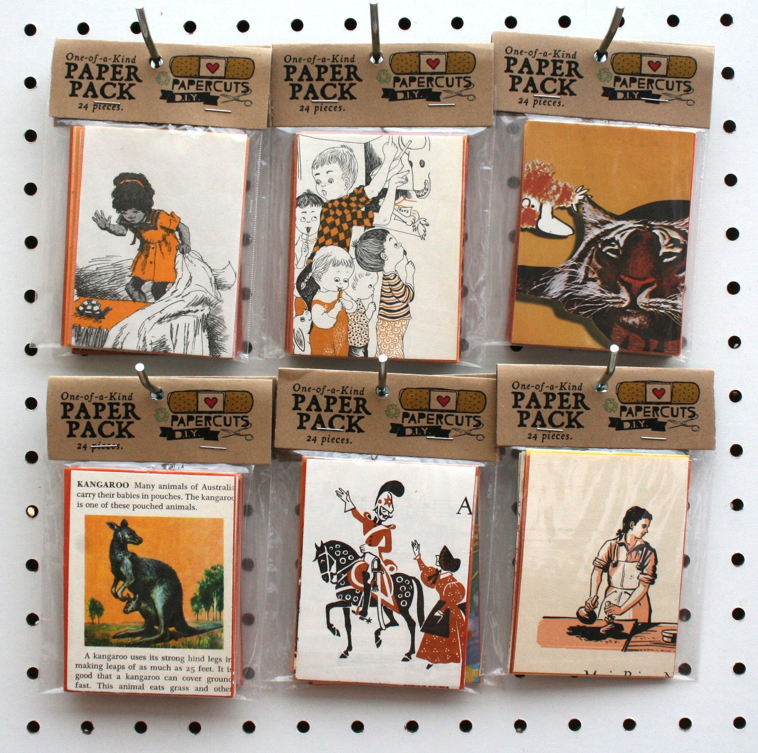 One-of-a-Kind Paper Pack - 24 pieces - Orange