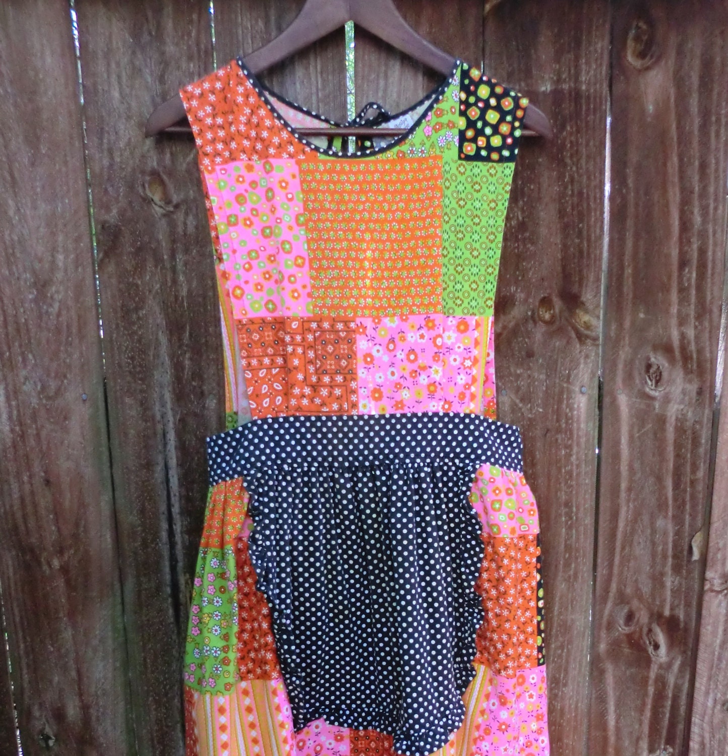 Hippie Mama Cotton Patchwork APRON DRESS